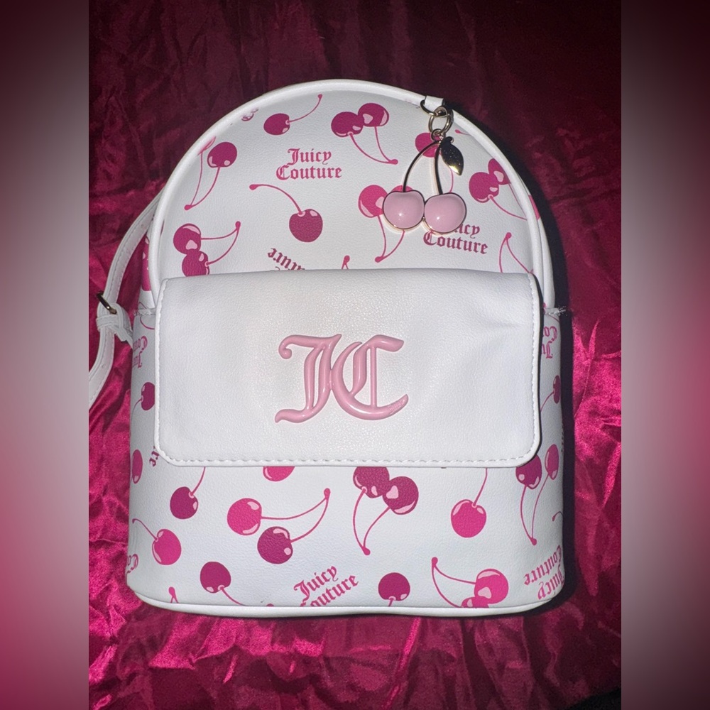 Juicy Couture Cherry On Top Backpack White Multi